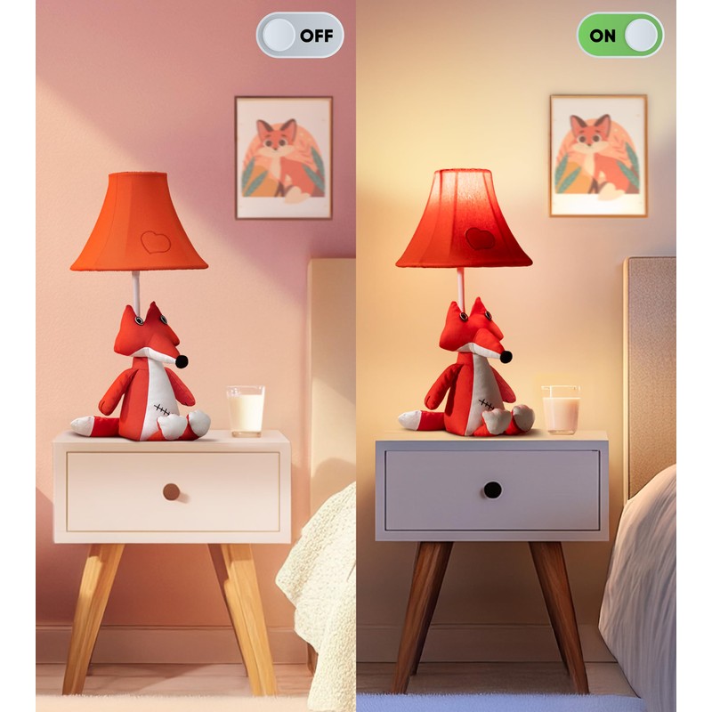 Fox Table Lamp for Kids Bedroom - Gift for All