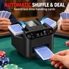 360° Automatic Card Shuffler and Dealer, 5200mAh Rechargeable Poker Dispenser