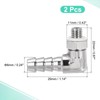 TA-VIGOR 2Pcs Nickel-Plated Copper Hose Barb Fitting Elbow 6mm Barbed