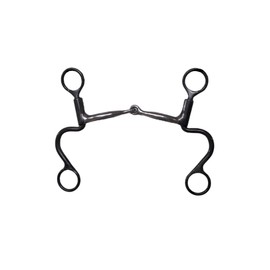 Dutton Bits 2 Piece Snaffle Smooth Bar Short Calvary Shank Equine Bit