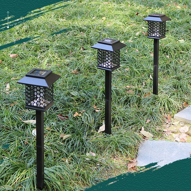 Solar Powered Light Waterproof Mosquito Killer Lamp for Courtyard Garden