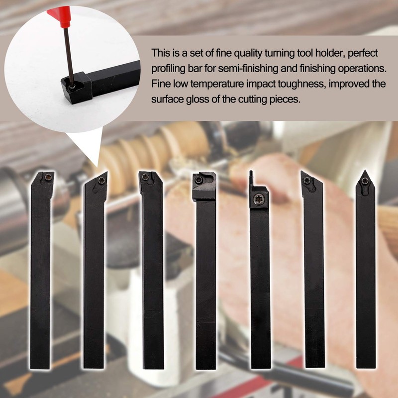 Lathe Turning Tool Set, Weytoll 21pcs 10mm Lathe Tool Holder-