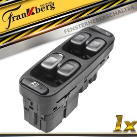 Frankberg Window Regulator Switch Front Left for S70 874 LS P80 V70 I 875, 876 P80 XC70 Cross Country All Engines 1995-2002 9472276