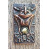 Mission Metalworks Weathered Copper Gargoyle Doorbell Button