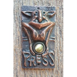 Mission Metalworks Weathered Copper Gargoyle Doorbell Button