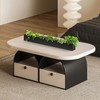 GZGNEEVL Trough Rectangle Planter Window Sill Planter Box Long Window