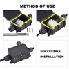 COMOPEZ Waterproof Junction Box 3Way, IP68 External Waterproof Electrical Junction