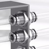 Jienk 2Pcs 304 Stainless Steel Bulkhead Union 1/4" x 1/4"