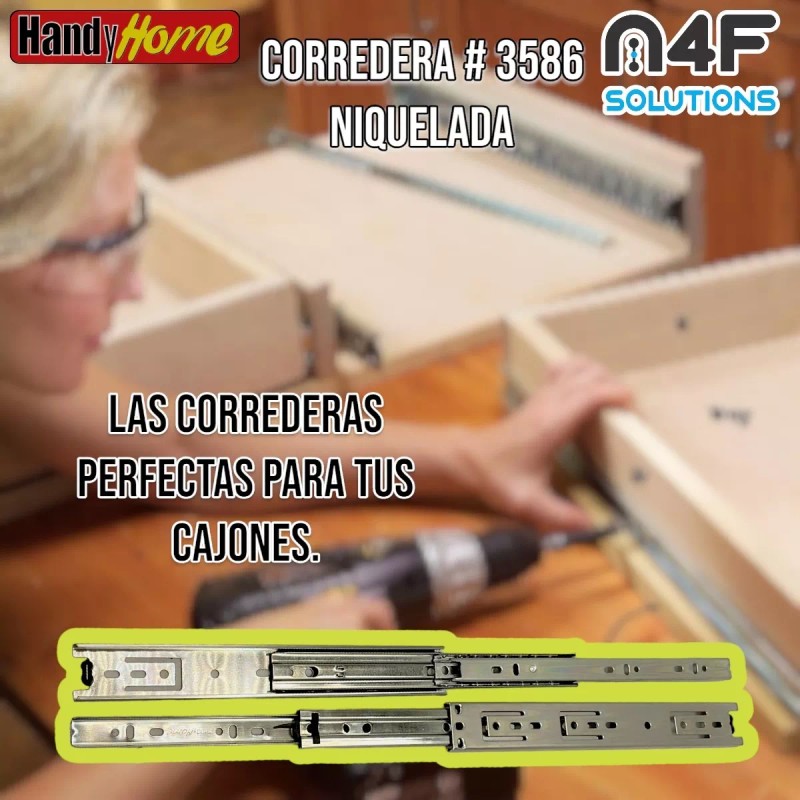 Handyhome Corredera Handy Home 25cm X 3.5cm 1 Paquete 2
