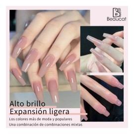 Kit Para De Uñas Polygel Completo Acrilicas Beaucat 18 Pcs