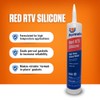 Permatex 81409 High-Temp Red RTV Silicone Gasket, 11 oz.