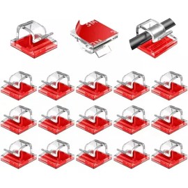 50 Clips De Cable Para Exteriores,clips Organizador De Cable Color Transparente
