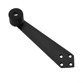 Over Head Door Stop, 90 Degree Furniture Overhead Door Stops Stainless Steel Door Stopper Wall Mount Door Holder Stop(Black)