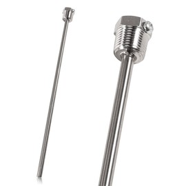 2 pieces 8 x 300 mm stainless steel immersion sleeve, 1/2 inch probe made of 304 stainless steel with locking screw, RTD PT100 thread, immersion protection pipes for thermocouples, protective tube for
