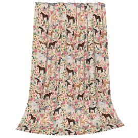 Bomugtee Horse Super Soft Throw Blanket for Bed Couch Sofa Lightweight Throw for Mama Grandma Adult Size 50"x 60"