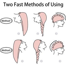 WYZZBP Microfiber Hair Towel Wrap for Women, 2 Pack 10 inch X 26 inch Hair Turban for Wet Hair, Drying Hair Wrap Towels for Curly Hair Women Anti Frizz Pearl White