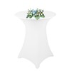 YFaith Bar Table Covers, 76 × 110 cm, White Elastic