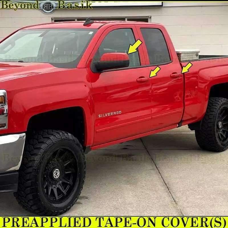 Torox 2014-2018 Chevy Silverado Door Handle COVERS+TopHalf Mirrors WA9260 VICTORY