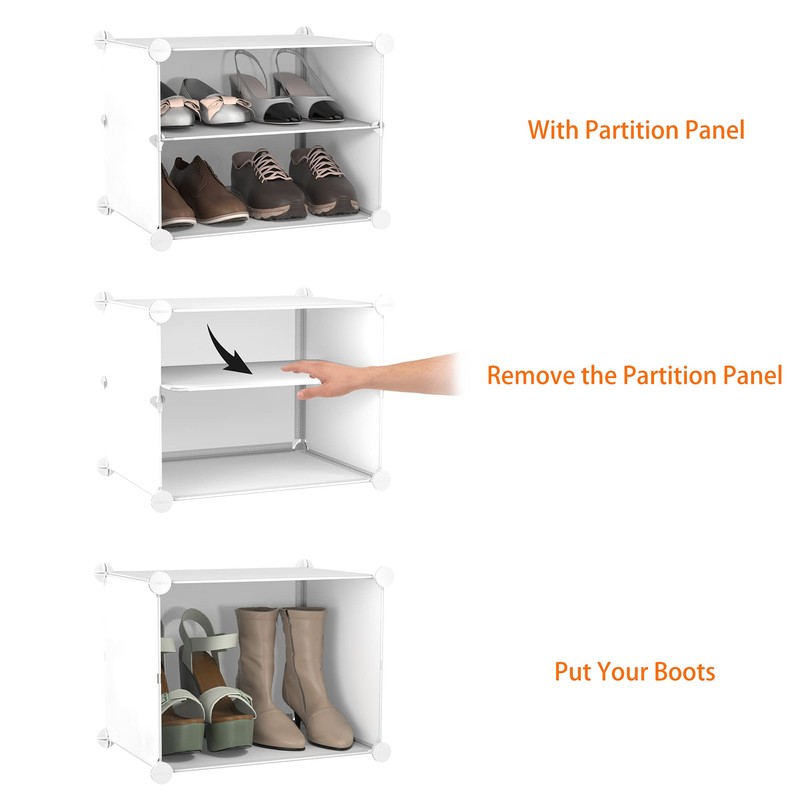HOMIDEC Shoe Rack, 6 Tier Shoe Storage Cabinet 24 Pair