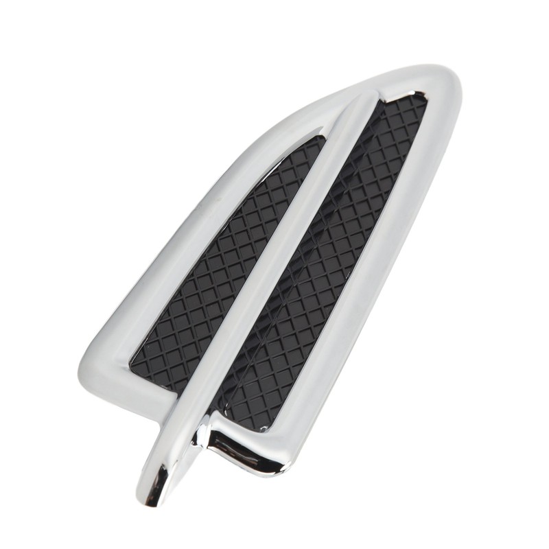 Front Mudguard Vent Molding Chrome Stylish Easy Installation Mud Flap