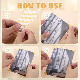 LIQWEI 240 Pcs Photo Corners for Scrapbooking, Photo Corners Self Adhesive Picture Stickers, Gold Wedding Scrapbook Picture Mounting Corner for DIY Scrapbook, Album, Memory Books, Diary