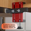 Cabinet Door Installation Positioners, Aluminum Alloy Cabinet Hardware Jig, Adjustable
