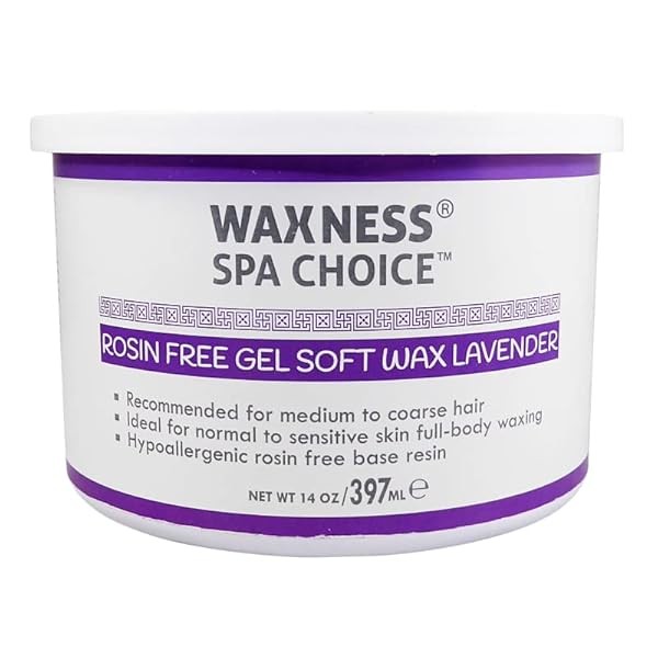 Waxness Spa Choice Rosin Free Gel Soft Wax Lavender 14