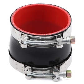 Taukealugs Straight Reducer Coupler Silicone Hose ID 3-1/2-inch to 3-3/4-inch 4-Ply with Stainless Steel T-Bolt Clamp for Turbo/Intercooler/Intake Piping