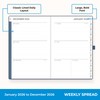 Blue Sky 2026 Weekly and Monthly Planner Calendar, January 2026