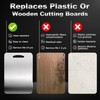 URMONA 3 PCS 304 Stainless Steel Cutting Board For Kitchen,