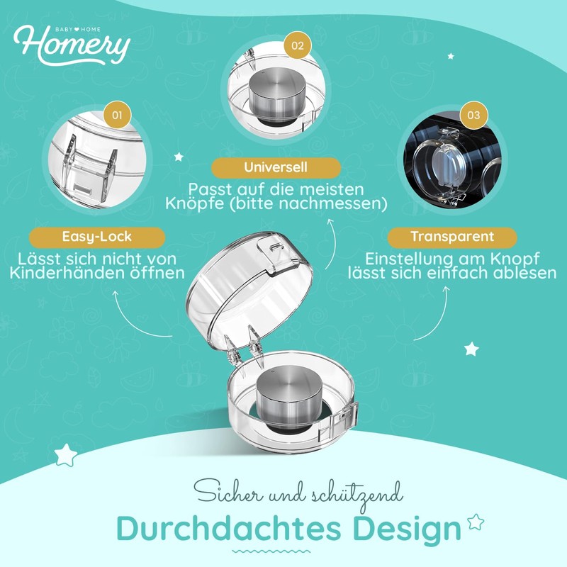 Cooker Protection Children's Cooker Knobs – Pack of 6 Cooker