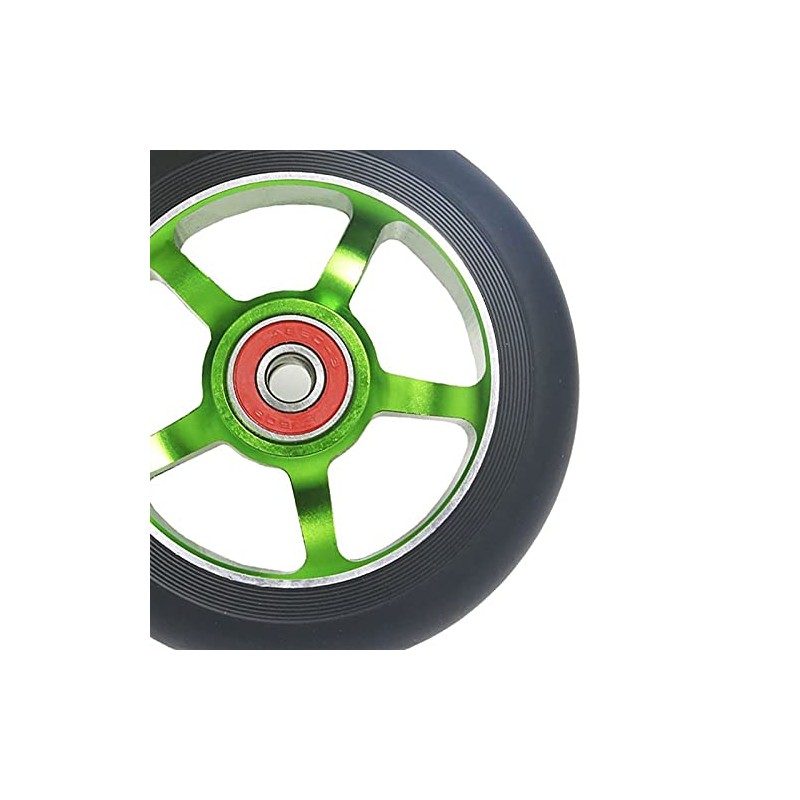 jingfei 2Pcs 100mm Scooter Replacement Wheels with Bearings Aluminum Wear-