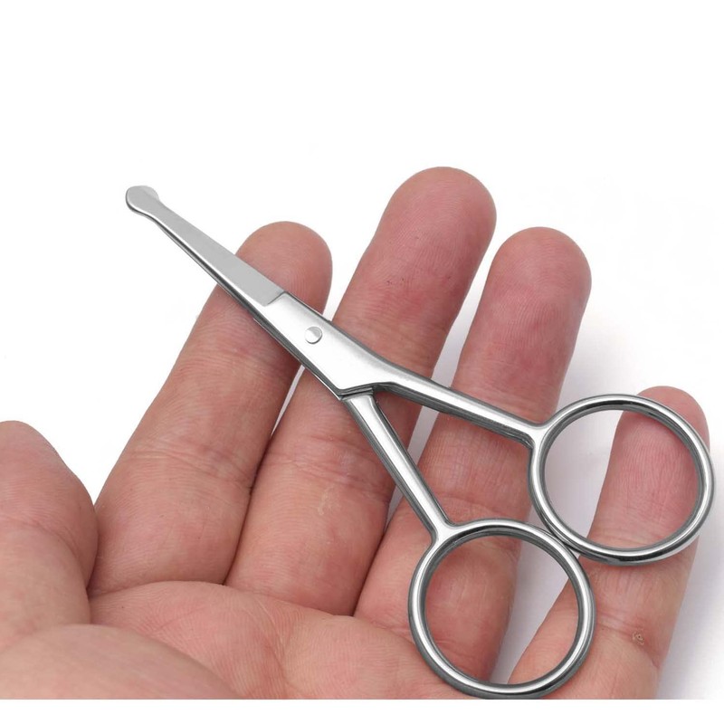 Yutoner Premium Manicure Rounded Tip Scissors Multi-purpose Stainless Steel Cuticle