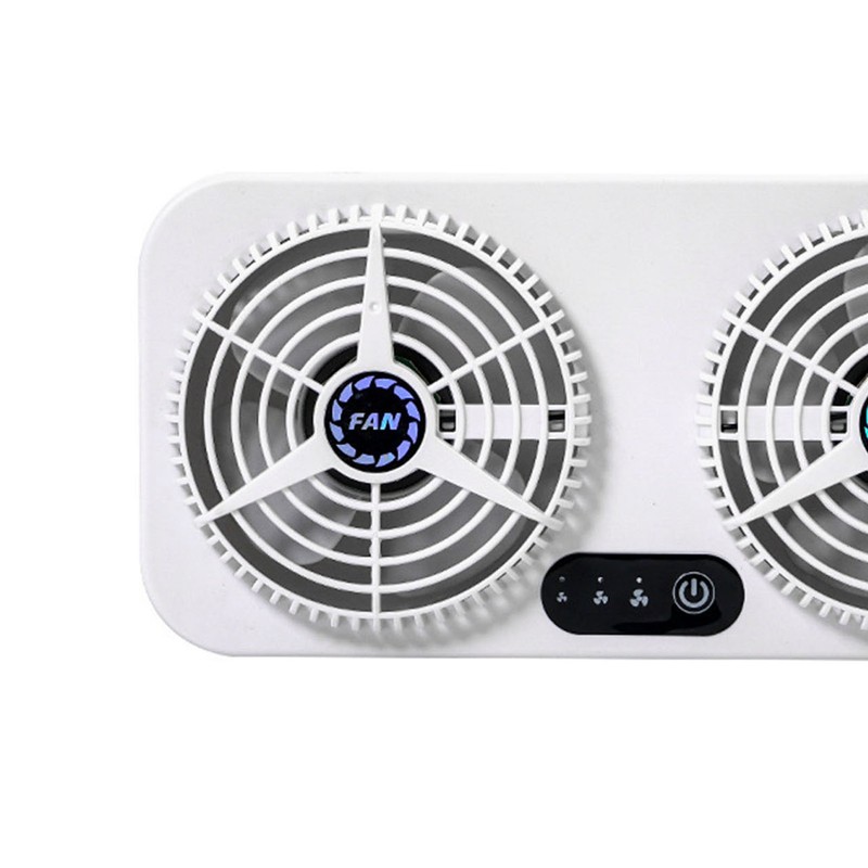 2.4V 5W Car Ventilation Fan USB Interface Portable 3 Speeds