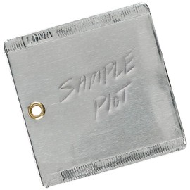 Forestry Suppliers 3" x 3", Double-Faced Aluminum Tags, Box of 50