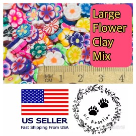 Kcbeauties 20g Large Flower Polymer Clay Mix Epoxy Resin Hot Soft Sprinkles Diy Crafts Art