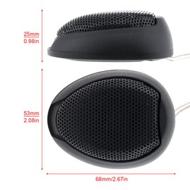 ePathChina Universal 2pcs 1000W TW-106 High Efficiency Mini Dome Tweeter Speakers for Car Audio System