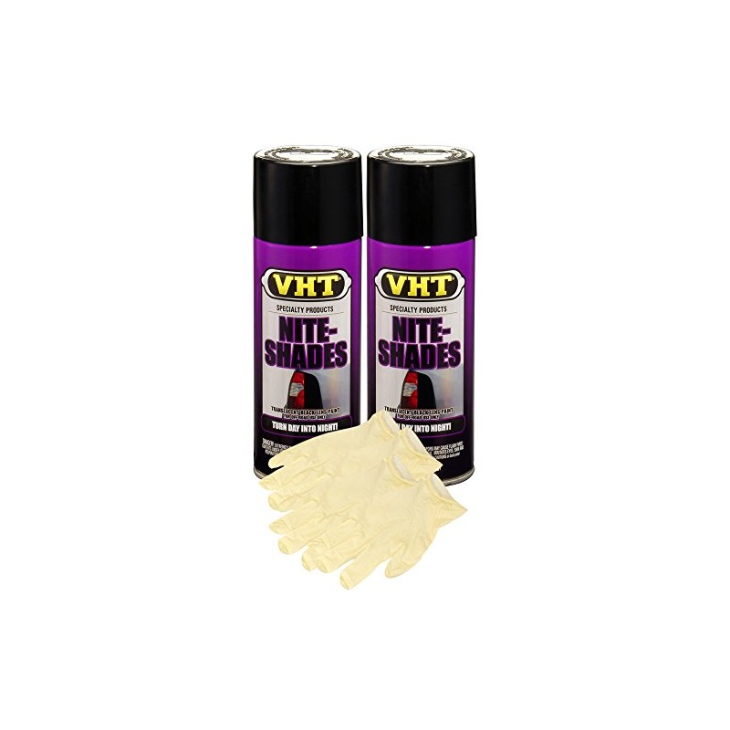 VHT Nite-Shades Lens Cover Translucent Black Paint (10 oz) Bundle