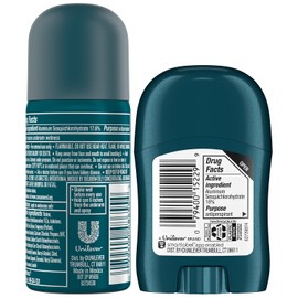 Degree Degree Men's Travel Deodorant Antiperspirant Bundle C Advanced Protection Mini Sticks and Dry Sprays, Cool Rush Scent (4 Piece Set)