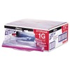 Ziploc 682257 Double Zipper Bags, Plastic, 1gal, 1.75mil, Clear w/Write-On