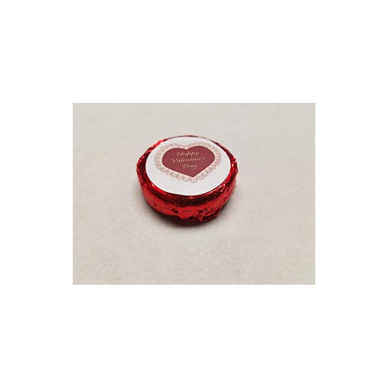 Valentine Gift Basket Supply Foil wrapped chocolate covered cookie Heart