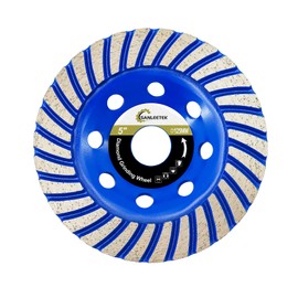 Diamond Concrete Grinding Wheel 125mm - Turbo Row Cup Grinding Wheel for Polishing and Cleaning Granite Marble Concrete Masonry Artificial Stone for Angle Grinder SANLEETEK