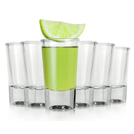 Alcohol Cage QUICK SHOT Glas Set - Kleine Shotgläser 28ml - mit Schwerem Boden - Spülmaschinenfest - Wodkaglas Shotgläser Witziges Set von 6