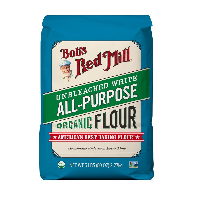 Bob's Red Mill Organic All Purpose Unbleached Flour, 5 lb