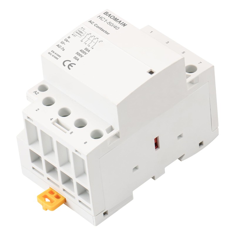 Baomain 4-Pole 4NO Contactor with 110volt AC Coil 50A Normal