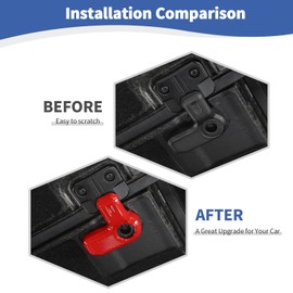 JOSHELA for Bronco Hardtop Roof Removal Switch Handle Trim Cover Fit for Ford Bronco 2021-Present 4DR Red Interior Accessories