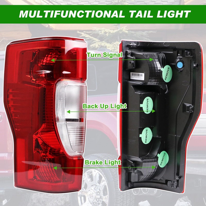 Lochnchn Tail Lights Rear Taillight Assembly Compatible with Ford F250