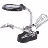 Tabletop 3.5x 12X Helping Hand Alligator Clip LED Magnifying Lamp
