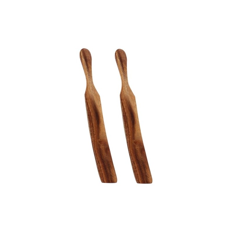 Cabilock Espátulas De Madera Esparcidoras De Mantequilla y Mermelada 2