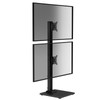 Suptek Dual Monitor Stand with Base- Vertical Stack Screen Free-Standing